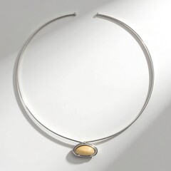 Collana girocollo in argento con Madreperla