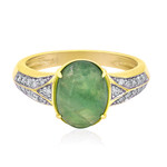 Anillo en oro con Jadeita verde noble (Annette)