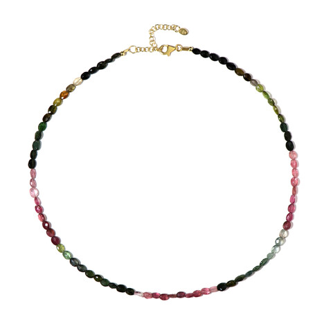 Turmalin-Silberhalskette