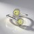 Anello in argento con Quarzo Limone