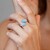Swiss Blue Topaz Silver Ring (de Melo)