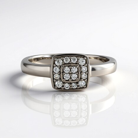 Anello in argento con Zircone
