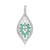 Pendentif en argent et Emeraude de Colombie (de Melo Essence)