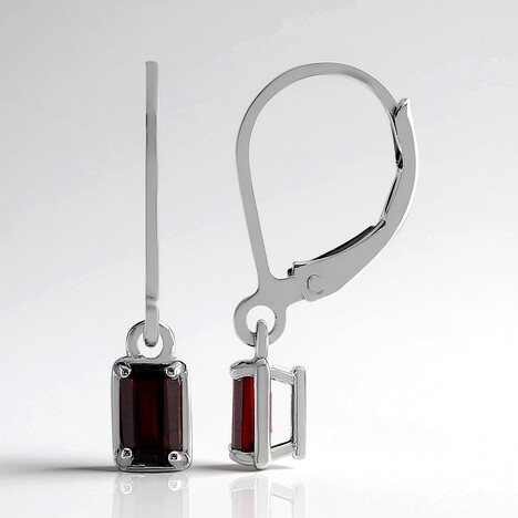 Orecchini in argento con Granato