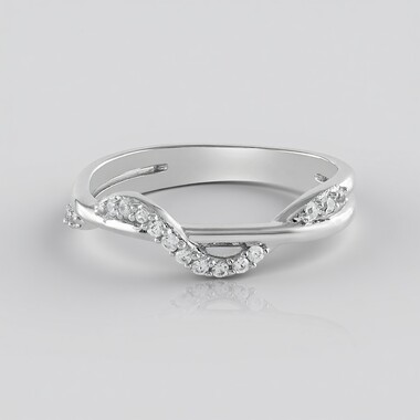 Bague en argent et Zircon