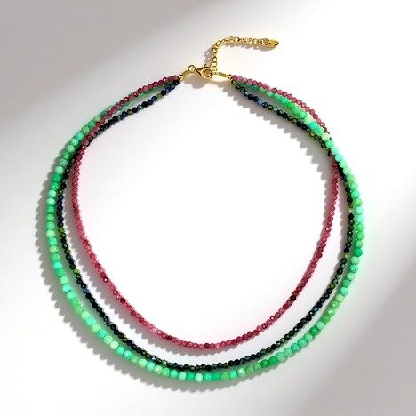 Collana in argento con Tormalina Rosa Nigeriana