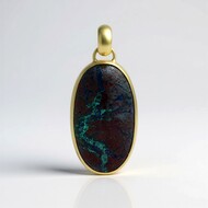 Pendentif en argent et Zarinite (Bali Barong)