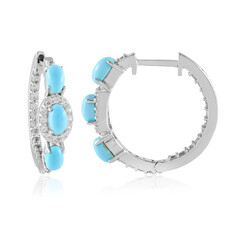 Sleeping Beauty-Türkis-Silberohrringe (Faszination Türkis)