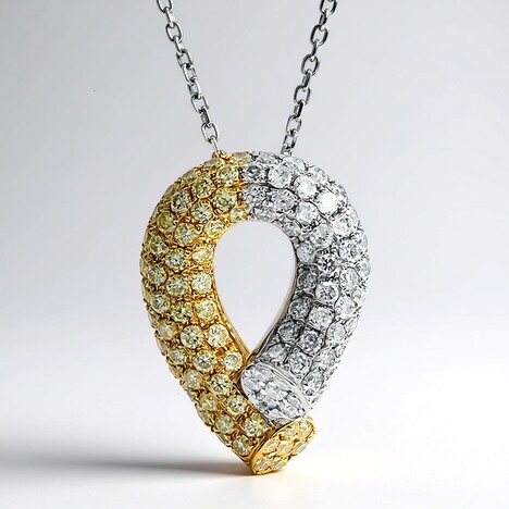 Collana in oro con Diamante Giallo SI2 (CIRARI)