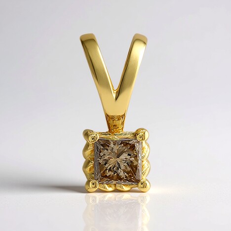 Ciondolo in oro con Diamante Cognac d'Argyle I3 (Mark Tremonti)