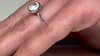 Anillo en plata con Aguamarina de Brasil