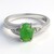Anello in argento con Crisoprasio Imperiale