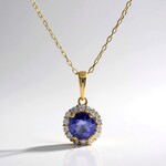 Collana in oro con Tanzanite AAA