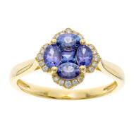 AAA-Tansanit-Goldring (CIRARI)