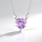 Collana in argento con Ametista Rose de France
