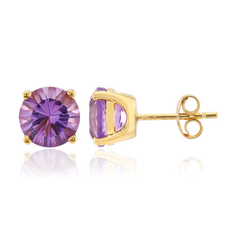 Amethyst Silver Earrings