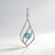Ciondolo in argento con Apatite Blu
