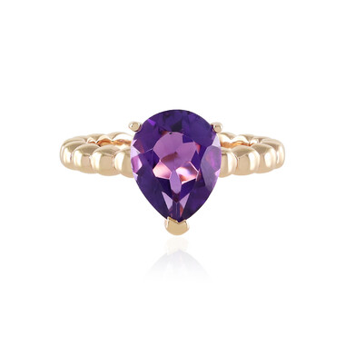 Anello in argento con Ametista Zambiana