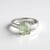 Anello in argento con Ametista Verde