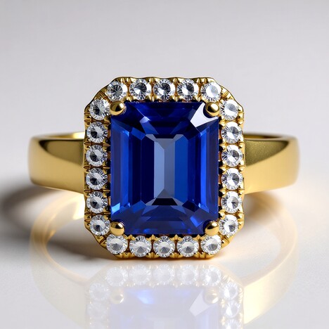 Anello in oro con Tanzanite AAA (CIRARI)