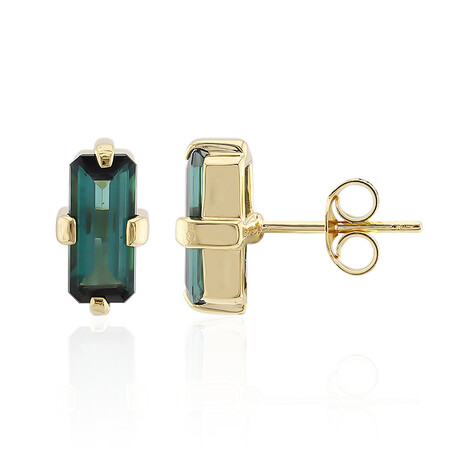 Indigolith-Silberohrringe (Adela Silber)