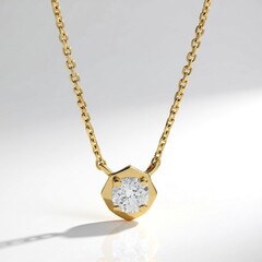 Collana in oro con Diamante IF (G) (de Melo Gold)