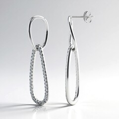 Orecchini in argento con Zircone