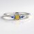 Anello in argento con Zaffiro Ceylon Blu
