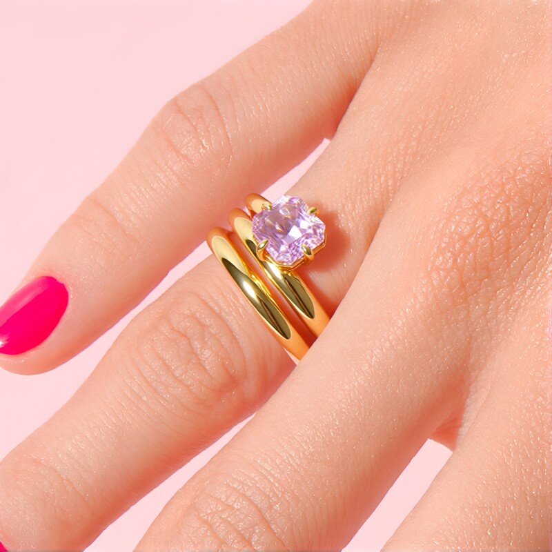 Anello in oro con Kunzite Patroke (de Melo)