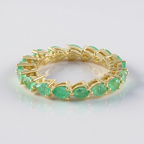 Anello in argento con Smeraldo Russo