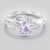 Anello in argento con Ametista Rose de France