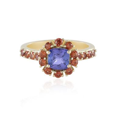 Tansanit-Goldring (Adela Gold)
