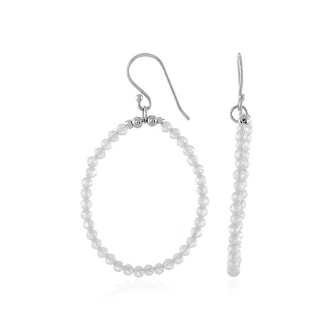 Zirkon-Silberohrringe