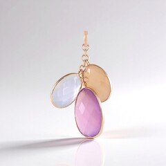 Ciondolo in argento con Calcedonio Lavanda (KM by Juwelo)