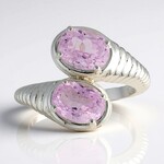 Anello in argento con Kunzite (Pallanova)