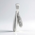 Ciondolo in argento con Diamante I1 (G) (Annette)