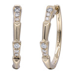 Gouden oorbellen met I1 (H) Diamanten (CIRARI)