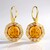 Orecchini in argento con Ambra Baltica Cognac (dagen)