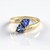 Anello in oro con Tanzanite (non riscaldata) (Adela Gold)