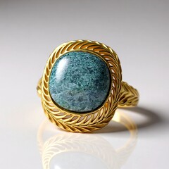 Anello in argento con Fuchsite (dagen)