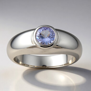 Anillo en plata con Tanzanita sin calentar (Pallanova)