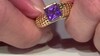 Anillo en plata con Amatista (Ornaments by de Melo)