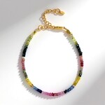 Bracciale in argento con Zaffiro Fancy