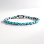 Bracciale in argento con Turchese Sleeping Beauty (Faszination Türkis)