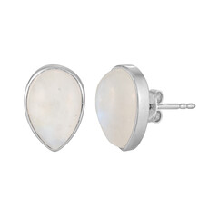 Orecchini in argento con Labradorite Bianca