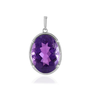 Colgante en plata con Amatista de Zambia