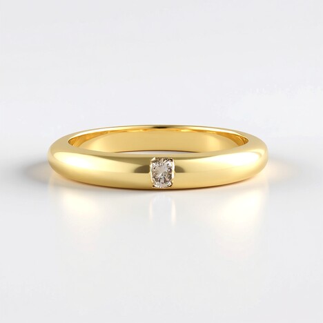 Anello in argento con Diamante Cioccolato I2