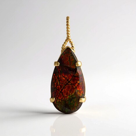 Ciondolo in argento con Ammolite