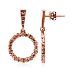 Orecchini in oro con Diamante Rose de France SI1 di Argyle