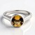 Anello in argento con Scapolite Cognac